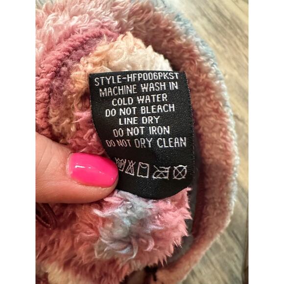 Hooey Fleece Pullover 1/4 Zip Jacket Women’s Medium Soft Aztec Stripes Western - Picture 6 of 7